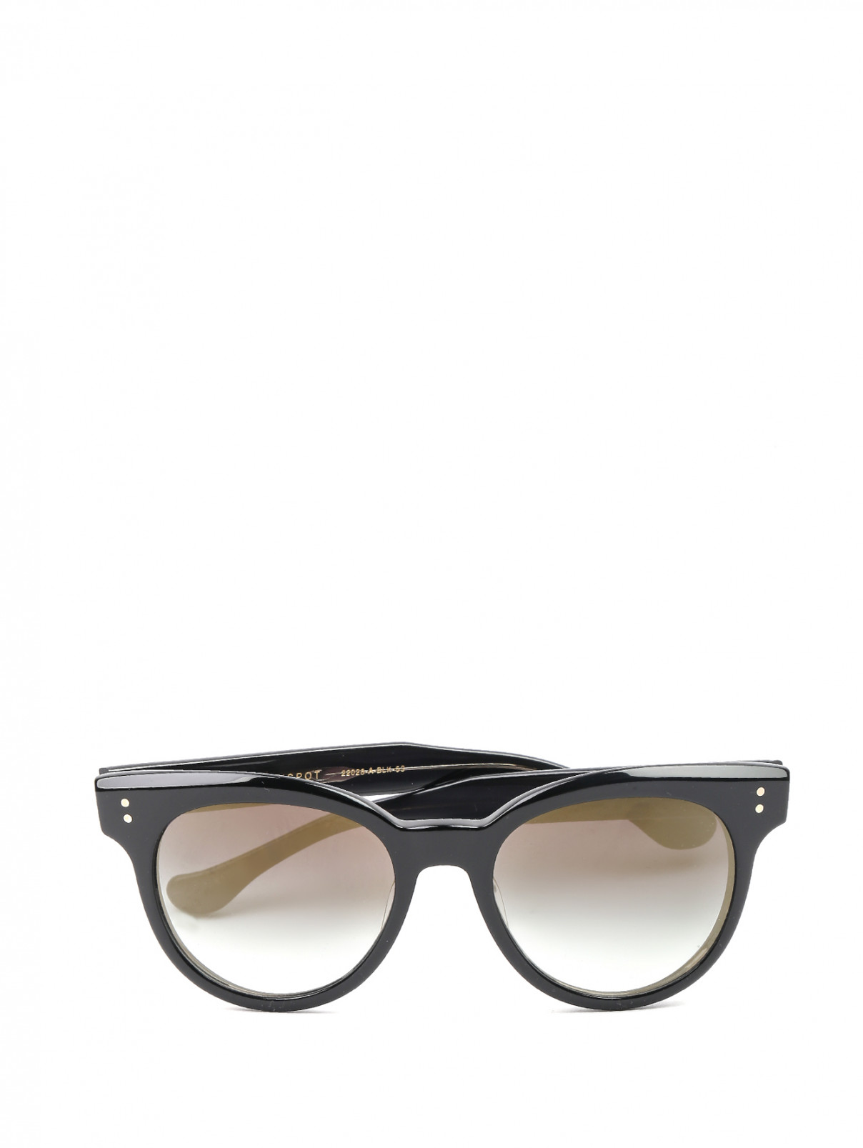 Солнцезащитные очки в пластиковой оправе Dita  –  Общий вид  – Цвет:  Черный