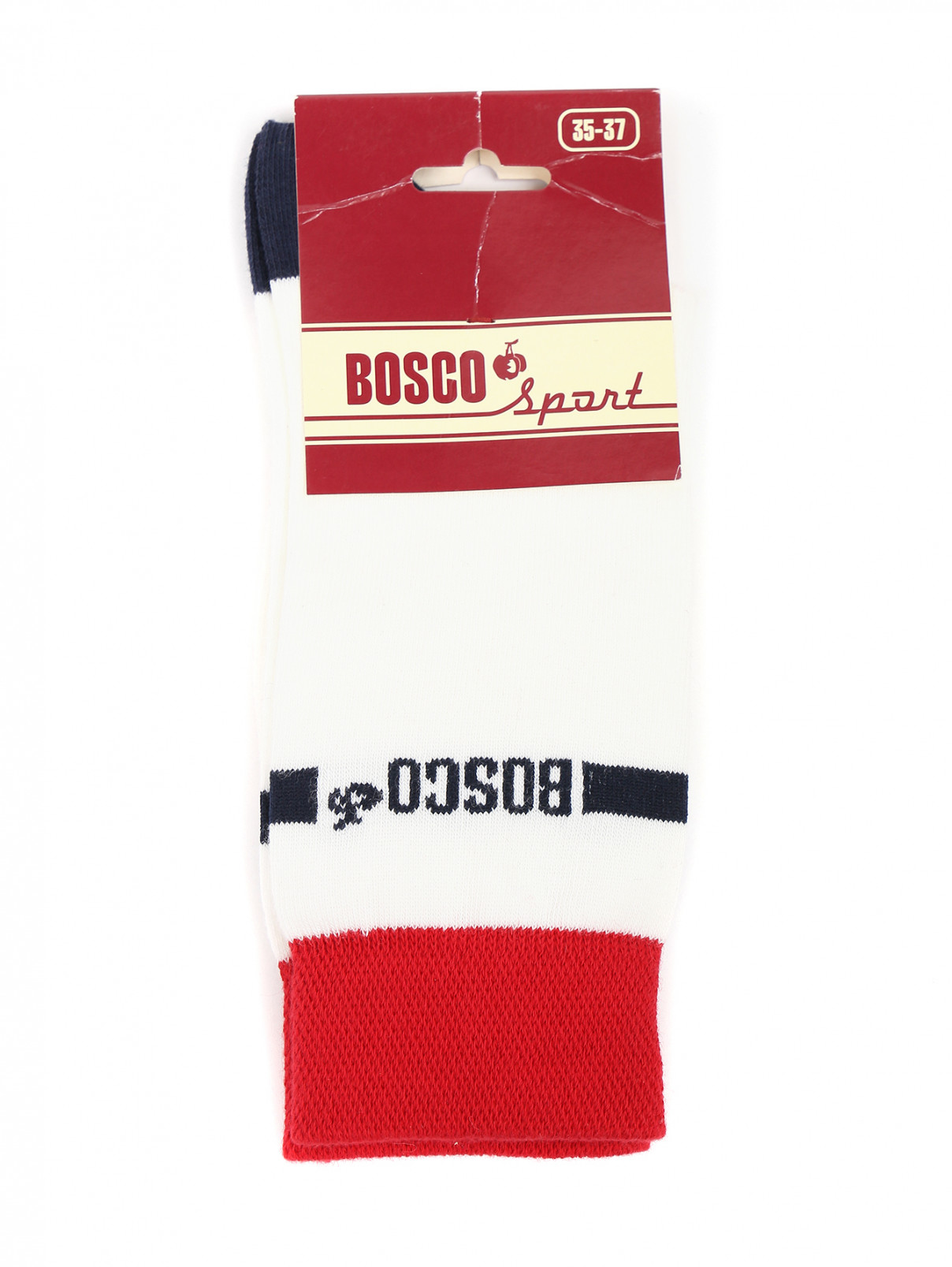 Носки из хлопка BOSCO  –  Общий вид  – Цвет:  Белый