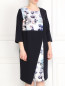 Платье с цветочным узором и рукавами 3/4 Marina Rinaldi  –  Модель Верх-Низ