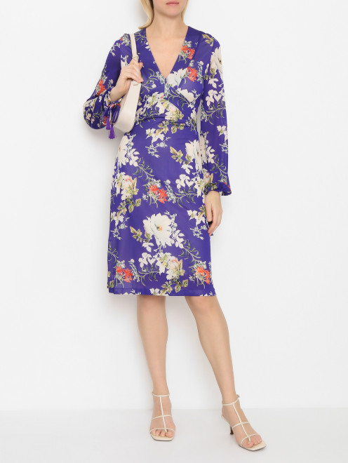Платье из вискозы с цветочным узором Etro - МодельОбщийВид