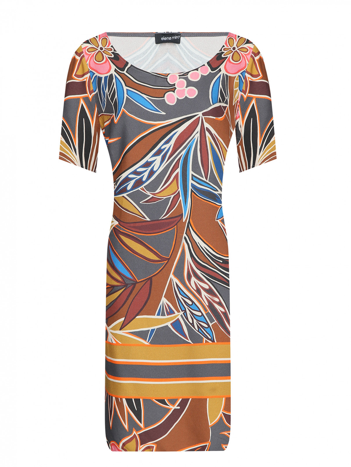 Платье из вискозы с узором Elena Miro  –  Общий вид