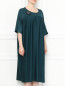 Платье свободного кроя с короткими рукавами Marina Rinaldi  –  МодельВерхНиз