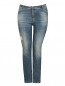 Прямые джинсы с потертостями Marina Sport  –  Общий вид