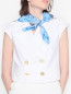 Шелковый платок с орнаментом Luisa Spagnoli  –  МодельОбщийВид