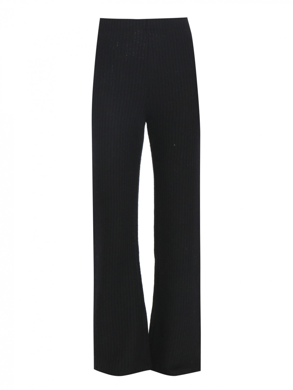 Трикотажные брюки из смешанной шерсти Ermanno Scervino  –  Общий вид  – Цвет:  Черный
