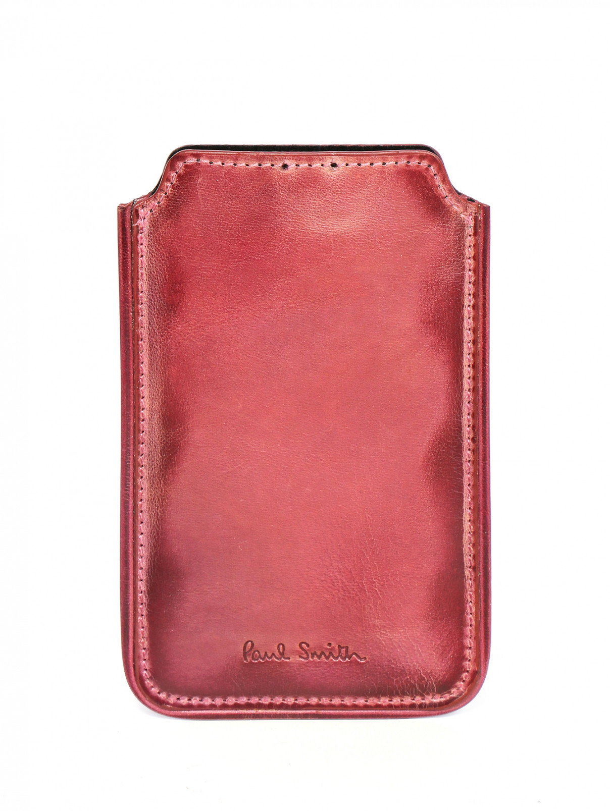Чехол для IPhone 4 из кожи Paul Smith  –  Общий вид  – Цвет:  Розовый
