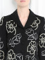 Укороченный жакет из шерсти декорированный бусинами Moschino  –  Модель Общий вид1