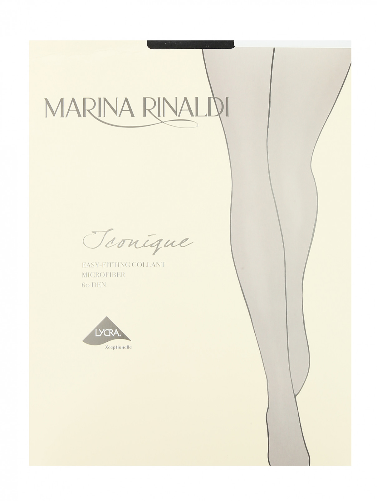 Однотонные колготки плотностью 60 ден Marina Rinaldi  –  Общий вид  – Цвет:  Черный