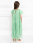 Платье плиссированное из шифона с напылением Miss Blumarine  –  МодельВерхНиз1