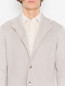 Трикотажный пиджак из хлопка с карманами LARDINI  –  МодельОбщийВид1