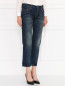 Укороченные джинсы прямого силуэта Juicy Couture  –  Модель Верх-Низ
