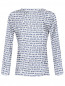Блуза из шелка с узором Max Mara  –  Общий вид