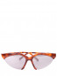 Очки солнцезащитные в оправе из пластика с узором Max Mara  –  Общий вид