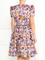 Платье с пышной юбкой и цветочным узором Kira Plastinina  –  Модель Верх-Низ1