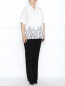 Блуза из хлопка с вышивкой "Ришелье" Marina Sport  –  Модель Общий вид