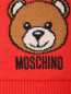 Однотонный шарф с узором Moschino  –  Деталь