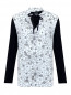 Блуза из вискозы, с цветочным узором Persona by Marina Rinaldi  –  Общий вид