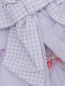 Платье хлопковое с узором и бантиками Lapin House  –  Деталь