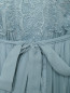 Платье-макси из шелка декорированное кружевом Alberta Ferretti  –  Деталь