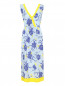 Платье из шелка с цветочным узором P.A.R.O.S.H.  –  Общий вид
