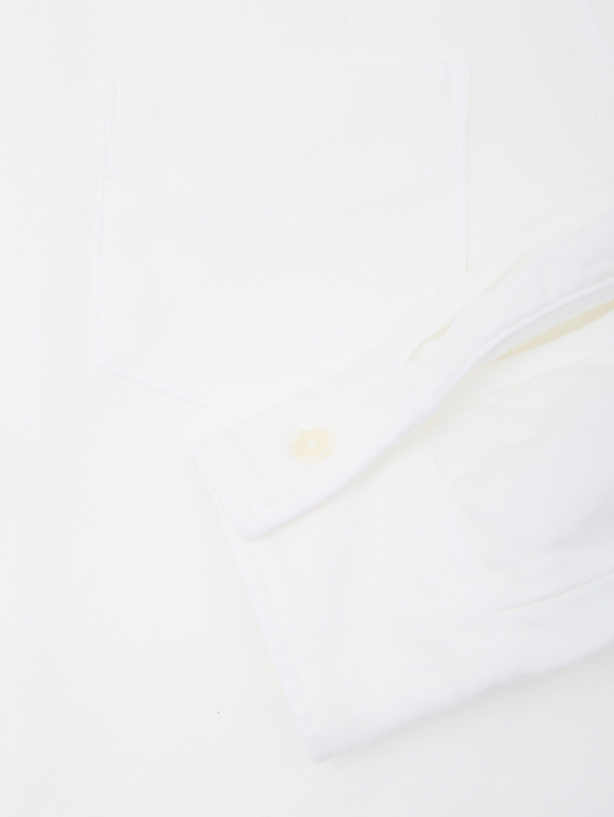 Рубашка из хлопка с карманом Aspesi  –  Деталь1  – Цвет:  Белый