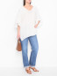 Блуза свободного кроя с V-образным вырезом Marina Rinaldi  –  МодельОбщийВид