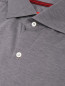 Однотонная рубашка из шелка и хлопка Isaia  –  Деталь