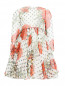 Платье из шелка с цветочным узором Dolce & Gabbana  –  Общий вид