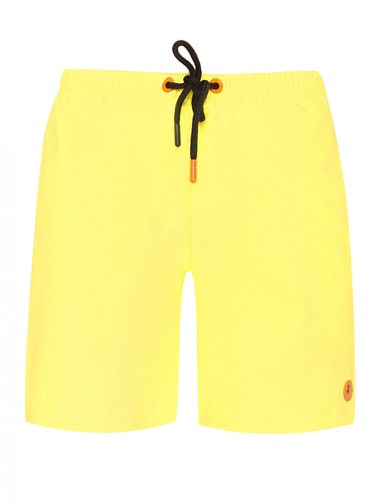 Однотонные шорты с карманами Save the Duck  –  Общий вид  – Цвет:  Желтый