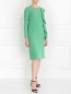 Платье-миди с драпировкой и длинным рукавом Moschino Boutique  –  Модель Общий вид