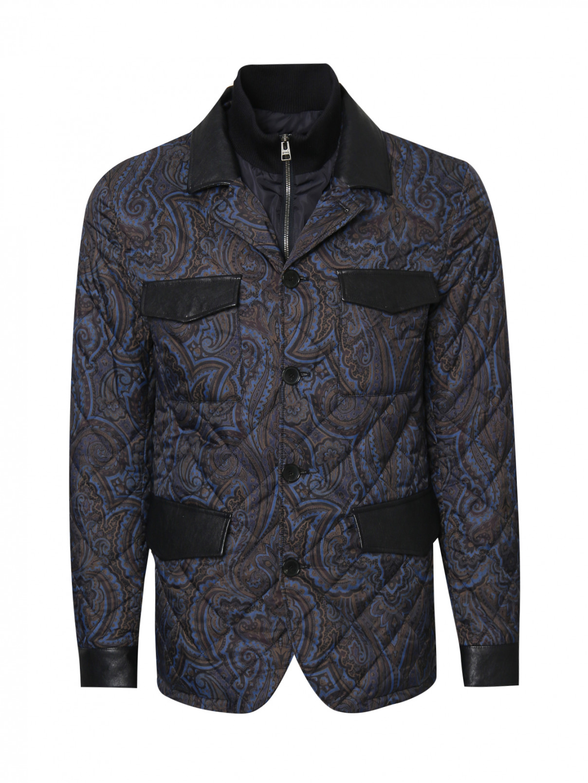 Куртка стеганая с узором "пейсли" Etro  –  Общий вид  – Цвет:  Мультиколор