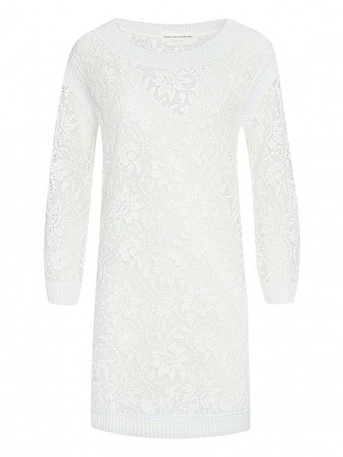 Трикотажное платье из смешанного хлопка Ermanno Scervino - Общий вид