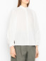 Блуза из хлопка с объемным рукавом Weekend Max Mara  –  МодельВерхНиз