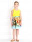 Шелковая юбка-миди с абстрактным узором Dolce & Gabbana  –  Модель Общий вид