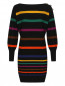 Трикотажное платье с узором полоска Luisa Spagnoli  –  Общий вид