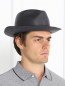 Шляпа с контрастной вставкой Emporio Armani  –  Модель Общий вид