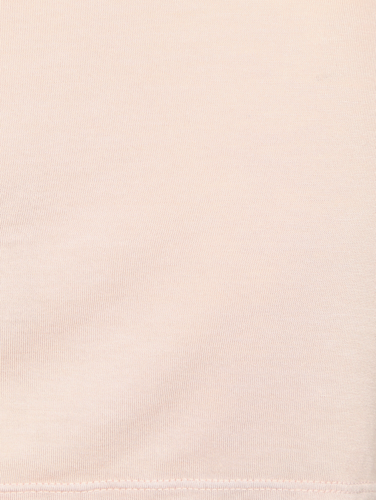 Асимметричная футболка с длинными рукавами Enza Costa  –  Деталь1  – Цвет:  Розовый