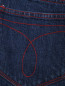 Джинсовая юбка-мини с карманами Calvin Klein  –  Деталь