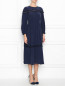 Платье-миди из шелка с кружевными вставками Max Mara  –  МодельВерхНиз