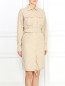 Хлопковое платье с узором "полоска", поясом и боковыми карманами Jean Paul Gaultier  –  Модель Верх-Низ