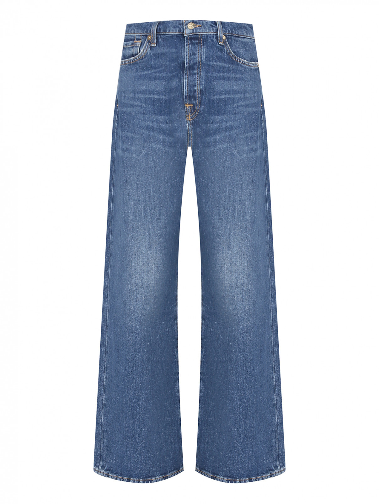 Широкие джинсы 7 For All Mankind  –  Общий вид  – Цвет:  Синий