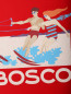 Футболка из смесового хлопка с аппликацией и логотипом BOSCO  –  Деталь
