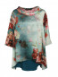 Блуза из шелка с узором Marina Rinaldi  –  Общий вид