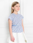 Хлопковая блуза с цветочным узором Quincy  –  Модель Верх-Низ