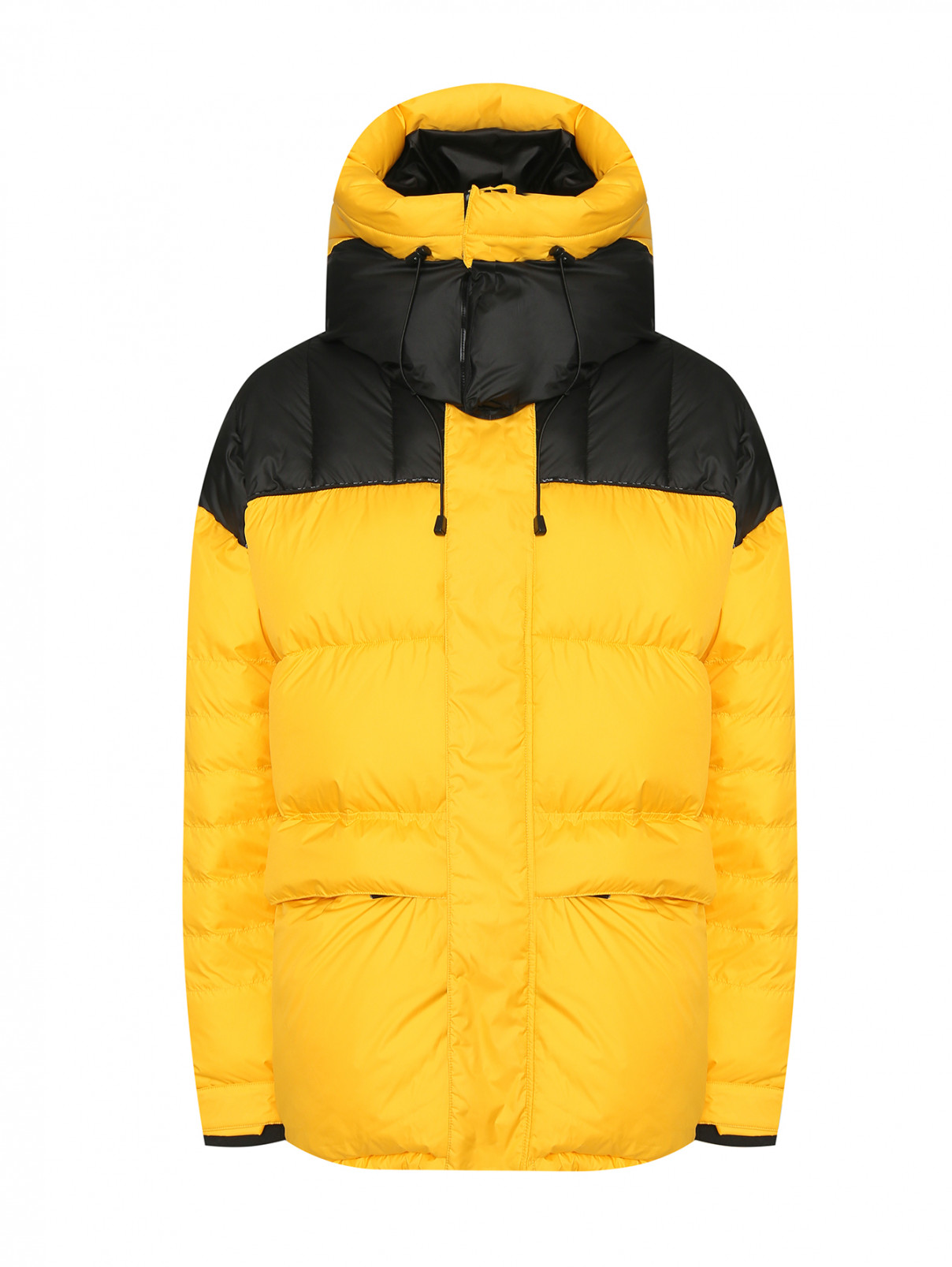 Куртка на молнии с капюшоном EA 7  –  Общий вид  – Цвет:  Желтый