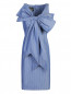 Платье из хлопка с узором полоска Moschino Boutique  –  Общий вид