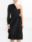 Платье-фуляр из шелка асимметричного кроя Moschino  –  Модель Верх-Низ