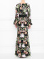 Платье-макси из кружева с юбкой годе Badgley Mischka  –  МодельВерхНиз1