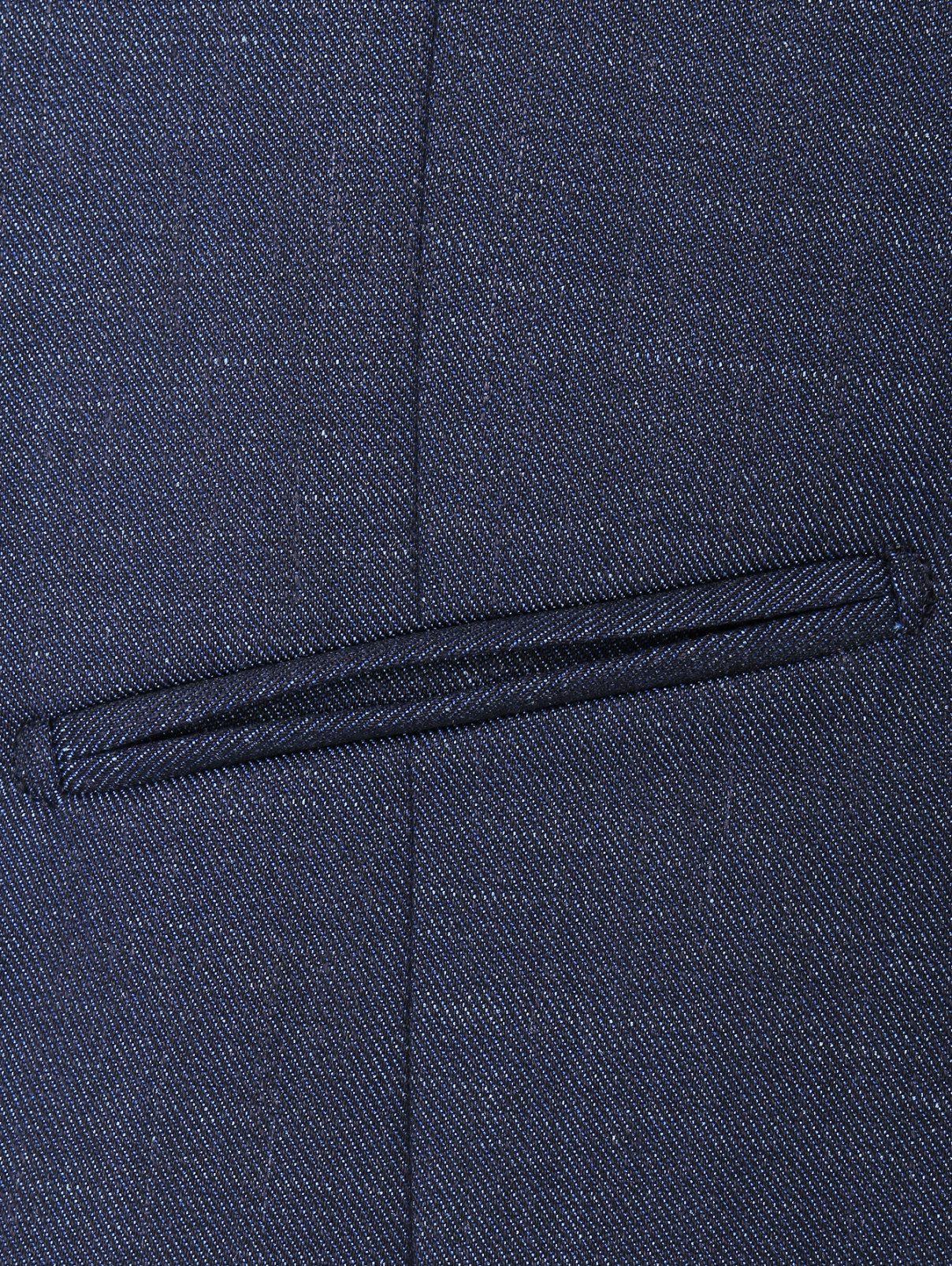 Жилет из шерсти и шелка на пуговицах Pal Zileri  –  Деталь1  – Цвет:  Синий