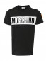 Трикотажная футболка со вставкой Moschino  –  Общий вид